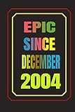 th 13 coc private server download  Epic Since December 2004: Birthday Journal Gift 16th birthday gift ideas for Birthday Party Journal And Notebook Gift 110 Pages 6x9 inche Happy Birthday