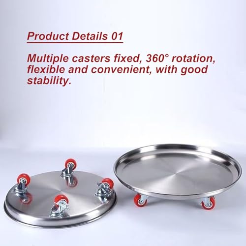 Plateau plantes à roulettes 37cm pour rempotage d'objets lourds - 4