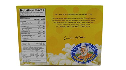 Cousin Willie'S Simply Better White Cheddar Microwave Popcorn thumb #2