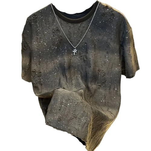 Men's Summer Short Sleeve Korean Style Round Neck