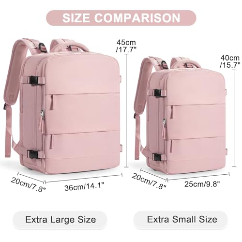 Image of Large Travel Backpack for Women Airline Approved Carry on Backpack for Airplanes Mochila De Viaje Personal Item Travel Bag Spirit Airlines Personal Item Bag 18x14x8 Backpack for Traveling on Airplane