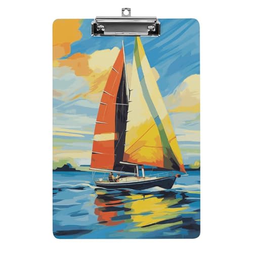 Porte-bloc coloré bateau pour enseignant et classe moderne A4