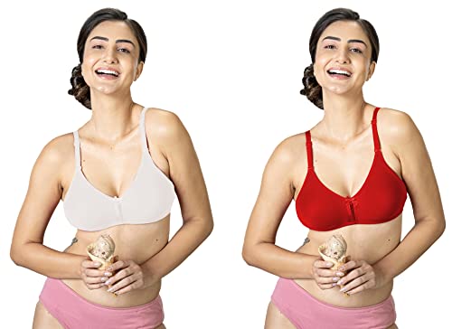 Image of Lyra 516 Flora Mesh Ladder Moulded Premium Cotton Bra