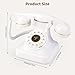 Audio Guest Book Wedding Phone, Audio Guest Book Record Customized Audio Messages Guest Book Alternatives Classic Retro Phone for Parties Birthdays Rentals Confessions Special Occasions (White)