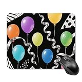 Tapis de souris de bureau design DIY : ce tapis de souris compact avec ballons colorés noirs complètent n'importe quel espace intérieur, ajoutant du charme à votre environnement. Choisissez la couleur qui exprime le mieux votre personnalité et votre style. Peut mettre en valeur la différence et montrer la mode.