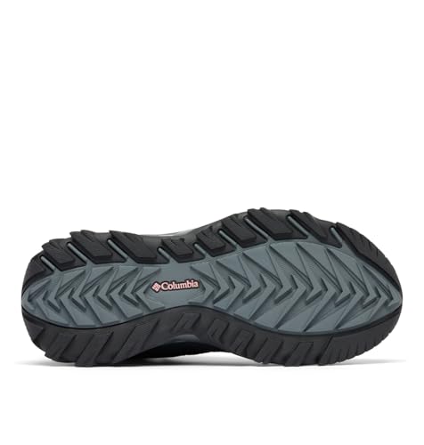 Columbia Columbia Women's Strata Trail Mid Waterproof, Black/Salmon Rose, 9.5