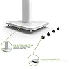 Kanto SP26PLW 26 Inch Bookshelf Speaker Stand - Low Profile - 2 Pack (White) #4