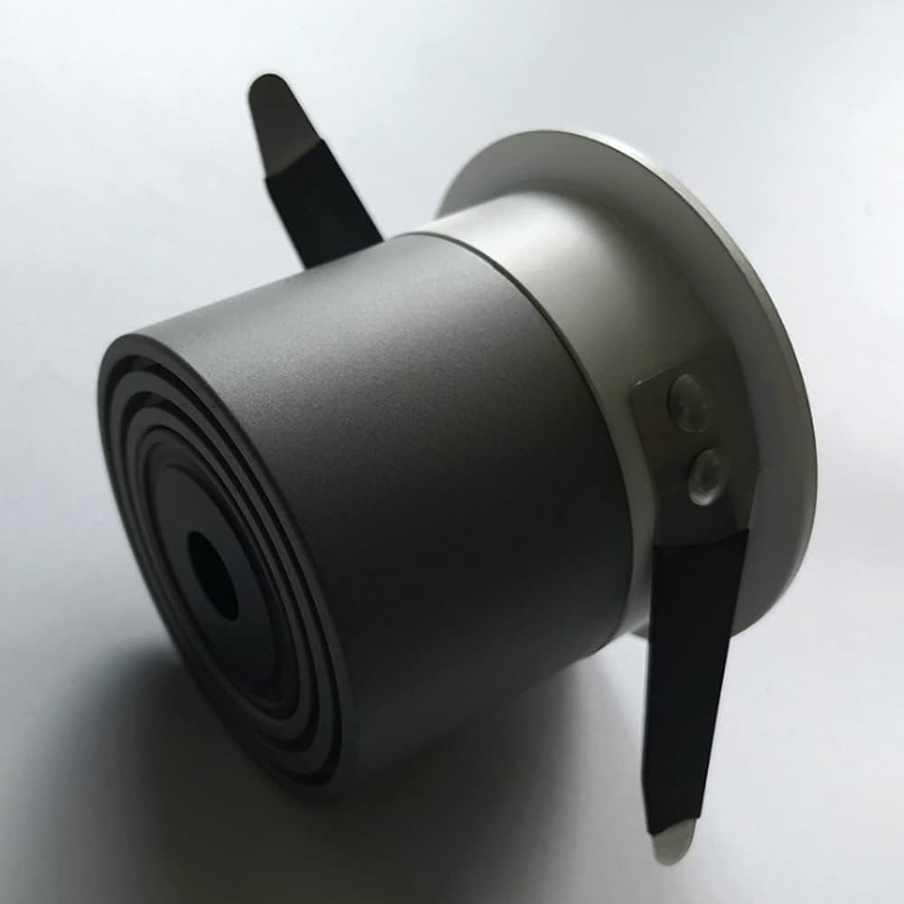 Back view of the downlight showing heat dissipation fins