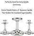 Hortense B. Hewitt Glittering Beads Candle Stands, Clear