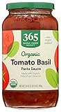 365 by Whole Foods Market, Sauce Pasta Tomato Basil Organic, 25 Ounce