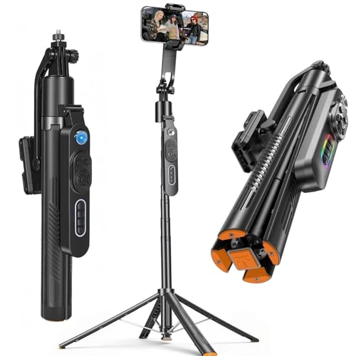 Perche à selfie suivi automatique visage et rotation 360 pour vidéo