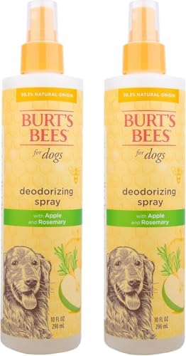 BURT'S BEES FOR PETS Deodorizing Dog Spray, Apple & Rosemary, 10 Oz, 2-Pk