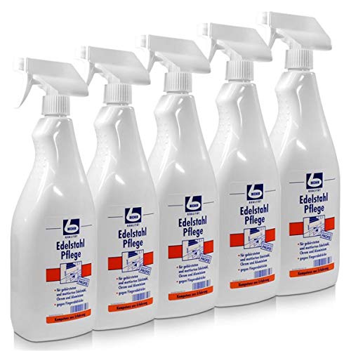 5x Dr. Becher Edelstahlpflege 1 Liter