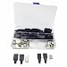 Ltvystore 20Pairs Premium USB Connector with Shell Type-A Male(10Pairs) And Type-A A 2.0 Female (10Pairs) 4 Pin Plug Connector jack Socket DIY