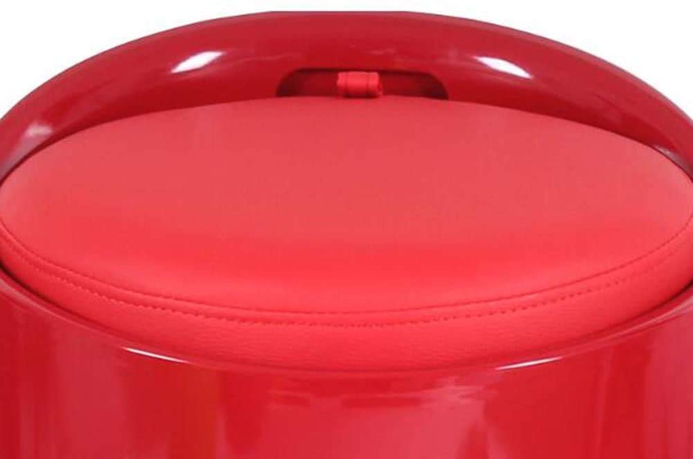 GaRcan Otomana de Almacenamiento de Cuero de PU con cojín de Asiento extraíble, reposapiés para Taburete, Taburete tapizado otomano, Cubo de Almacenamiento de Ropa para baño (C)