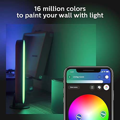 Philips Hue Smart Play Light Bar Base Kit, Black - White & Color Ambiance LED Color-Changing Light - 1 Pack - Requires Bridge - Control with App - Works with Alexa, Google Assistant and Apple HomeKit by Philips Hue - Image 5