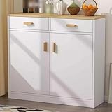 RTTZBOZ Cubre Radiadores para el Hogar con Cajones y Estante Superior, Cubreradiador de Pared de Doble Puerta, Tablero Engrosado para Sala de Estar y Pasillo(White)