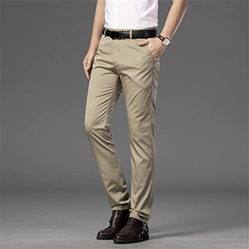DGHM-JLMY Men's Lightweight Comfort Travel Tech Pants Comfort Straight Fit Pant Stretch Golf Casual Dress Pant with Pocket2