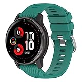 FTRONGRT 20mm Uhrenarmband Kompatibel mit Samsung Gear S2 classic, Weiches Silikonarmband, Ersatzarmband für Samsung Gear S2 classic-Kieferngrün