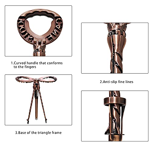 Alevmoom Portable Cane Stool Walking Stools For Adults Folding Walking Cane With Seat Retractable Lightweight Walking Stool For Elderly Outdoor Travel Rest Stool With Carry Bag #TOP7