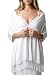 Achillea Large Soft Silky Pashmina Shawl Wrap Scarf in Solid Colors (White)