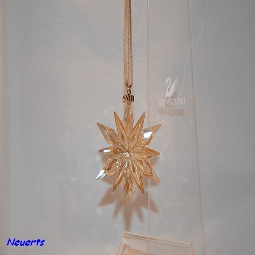SwarovskiChristmas Ornament 2011 SCS Gold 1092040