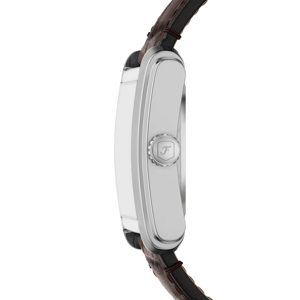 Fossil Carraway Herren 30MM Silberfarbene Edelstahluhr, ME3272