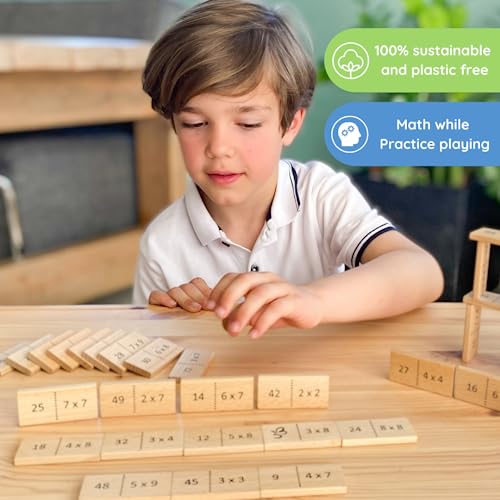 SCHMETTERLINE Maths Domino, 1x1 Learning with Fun, Funny Arithmetic Game from 7 Years (2nd/3rd Class) - Image 3