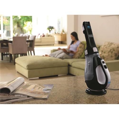 BLACK+DECKER dustbuster 20V Hand Vacuum Cordless Rechargeable, Car Vacuum Portable, Powerful Suction AdvancedClean Hand Vac with Extendible Crevice Tool, Flip-Up Brush and Charging Base (BDH2000L) by BLACK+DECKER - Image 3