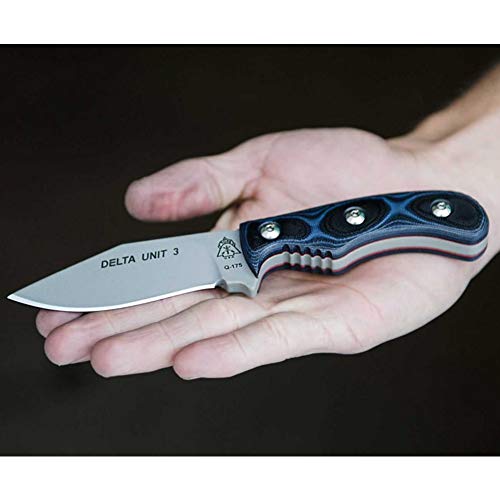 Tops Knives Delta Unit 3 3In Drop Point Fixed Blade Knife- Deut-03 #TOP2