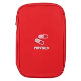 Erste Hilfe Tasche mit Reißverschluss, Tragbar, Rot, Oxford Stoff