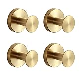 Orlif Bath Towel Hooks,4 Pack SUS304 Stainless Steel Robe Coat Robe Clothes Hook，Heavy Duty Wall Ho