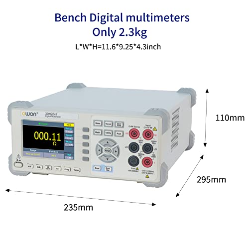 OWON XDM2041 Bench Multimeter with 3.7-Inch 55,000 Count True RMS Ultra-light Digital Multi Tester for Labs, Factories