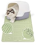 Picture of Gentledog Silicone Cat Litter Mat, Litter Trapping Mat, Waterproof Anti-Slip Cat Litter Box Mats for Floor, Scatter Control Kitty Litter Mat, 19.6”x15.7”
