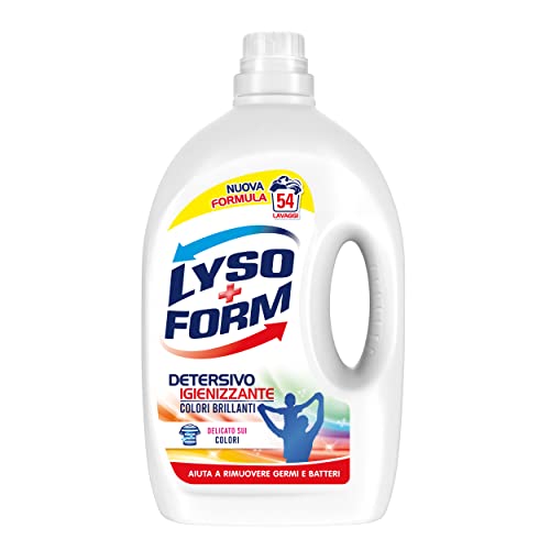Lysoform Detersivo Igienizzante Colori Brillanti,Liquido Lavatrice Per Una Pulizia Profonda E Pulito Sicuro, Specifico Per Capi Colorati, Fragranza Fr