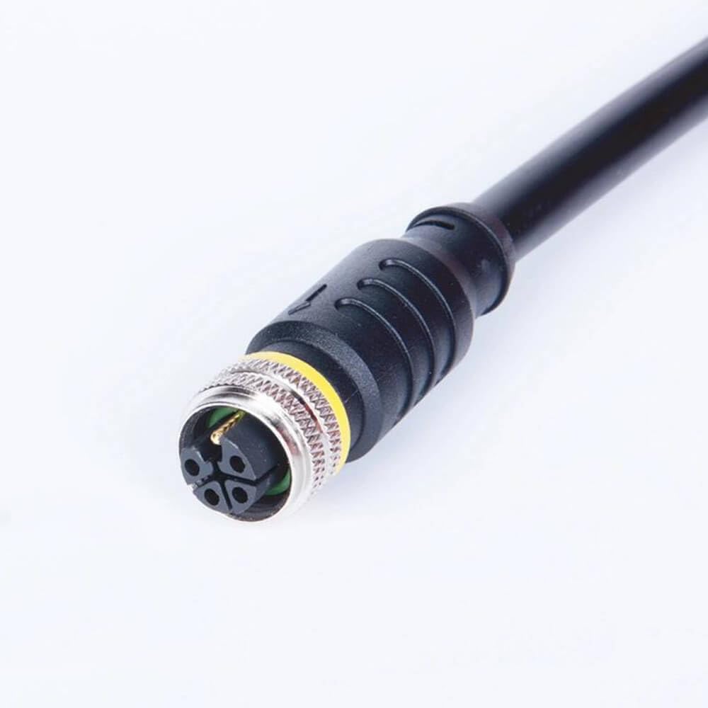 Produktbild von M12 5-poliger L-Code-Stecker Auf Buchse – 1 M Kabel, 16 A/60 V, IP67 Wasserdicht