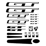 for GT cycle set Bike stickers frame protector decals (Black)