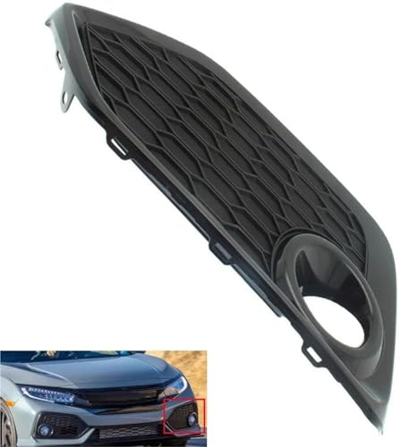 Grille de phare antibrouillard avant gauche pour Civic 2017-2019