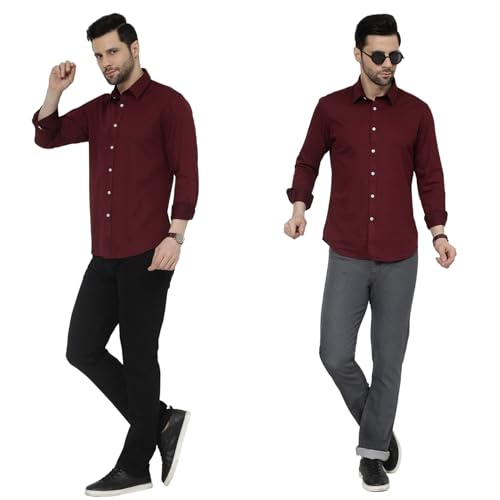 Image of DAIS Men's Stretchable Straight Fit Mid Rise Jeans, Pack of 2, (Combo of 2 Jeans)