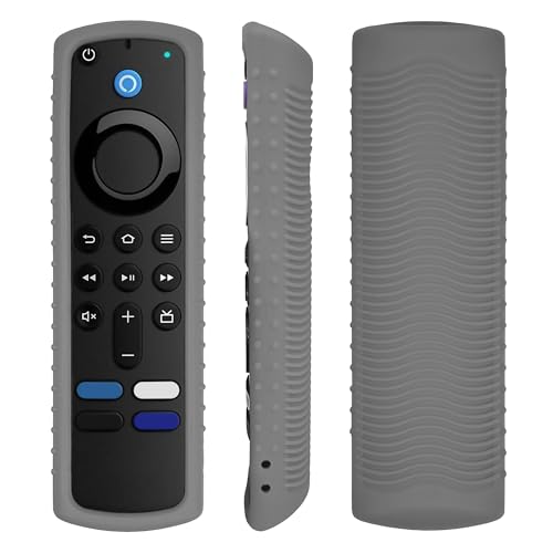 HoldFist Fir-Stick Remote Cover Case Skin, Compatible with Most Models of FirStick 4k/Voice, Fir TV Remote, Shockproof, Dustproof, and Washable (Gray)
