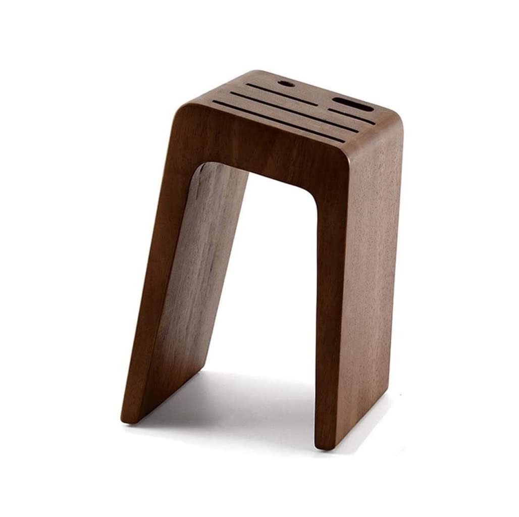 Bloc à couteaux universel en bois support sans fente compact pour cuisine