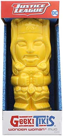 Wonder Woman Geeki Tikis DC Comics Ceramic Mug Yellow 15 oz image 4