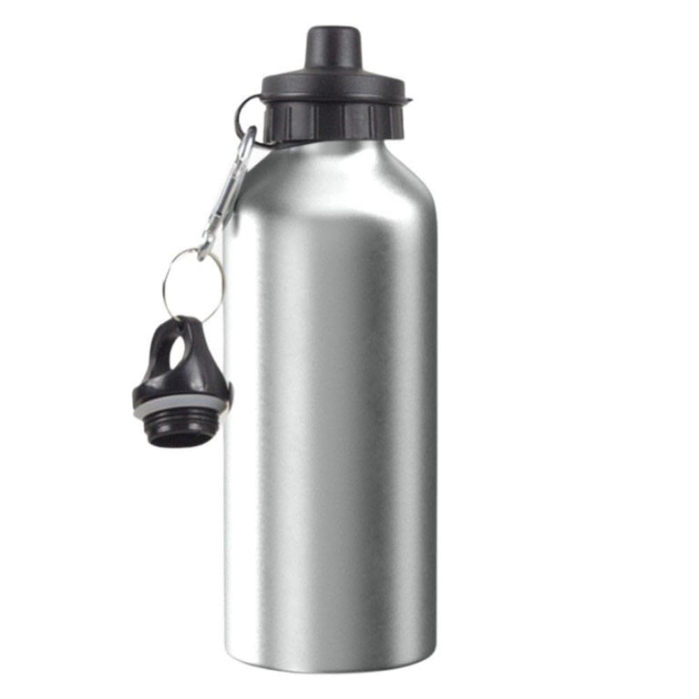 Sublimation Water Bottles - Two Lids - 600ml - Silver