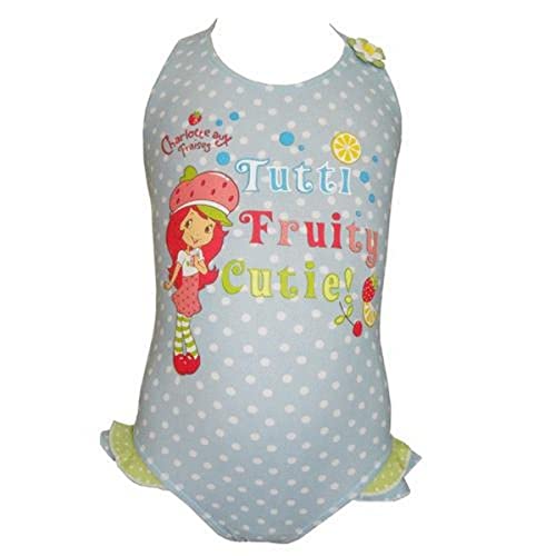 Charlotte aux fraises maillot de bain bleu 1 pièce pour piscine