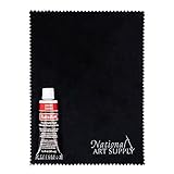 Rub n Buff Metallic Wax with Microfiber Cloth - Ebony Black Rub and Buff - 5'x7' Cloth to Smooth Finish - Single 0.5oz/15ml Tube