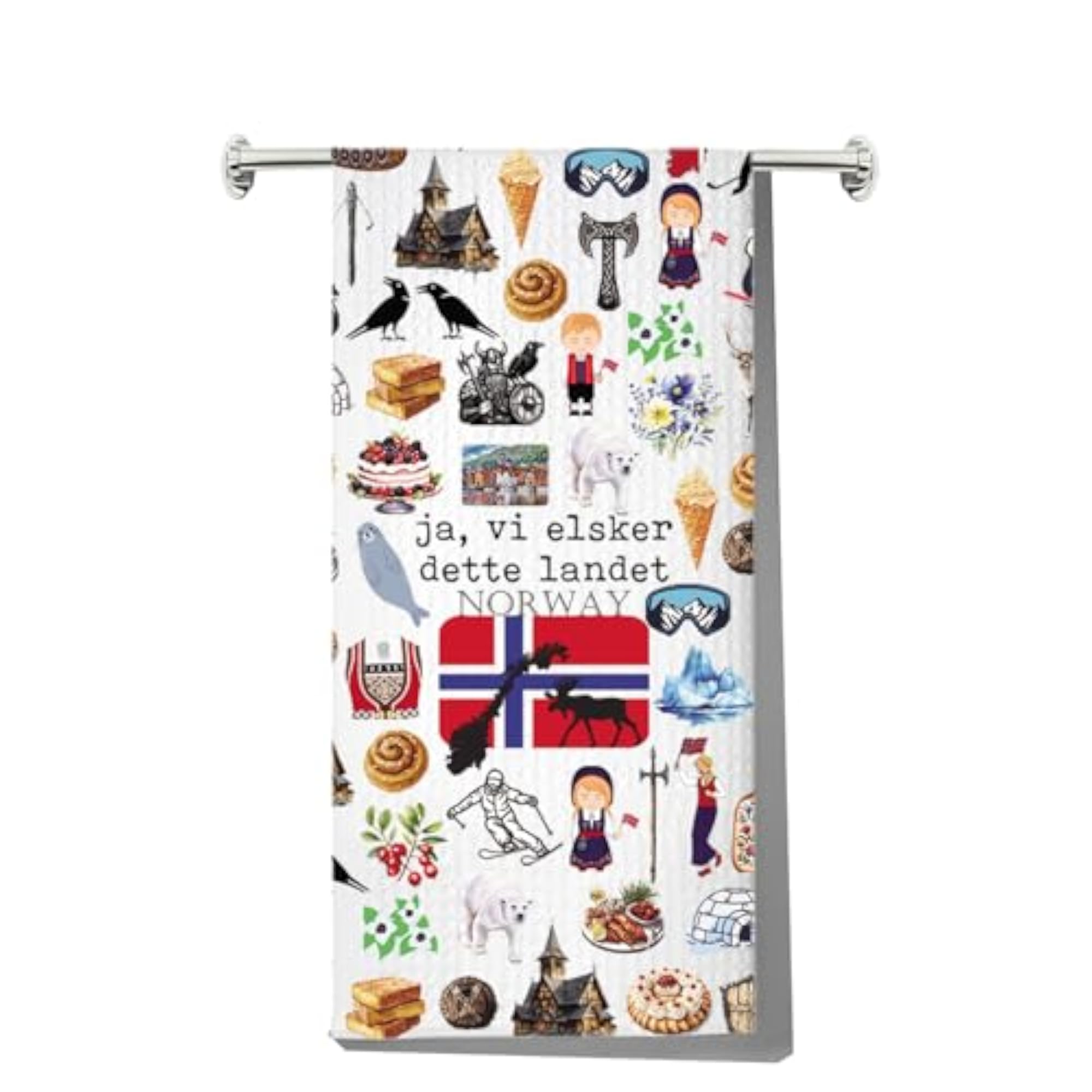 Norway Kitchen Towels, Norwegian Gift for Housewarming