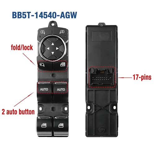 Interrupteur lève-vitre électrique Ford Explorer bouton commande vitre BB5T-14540-AGW - 3