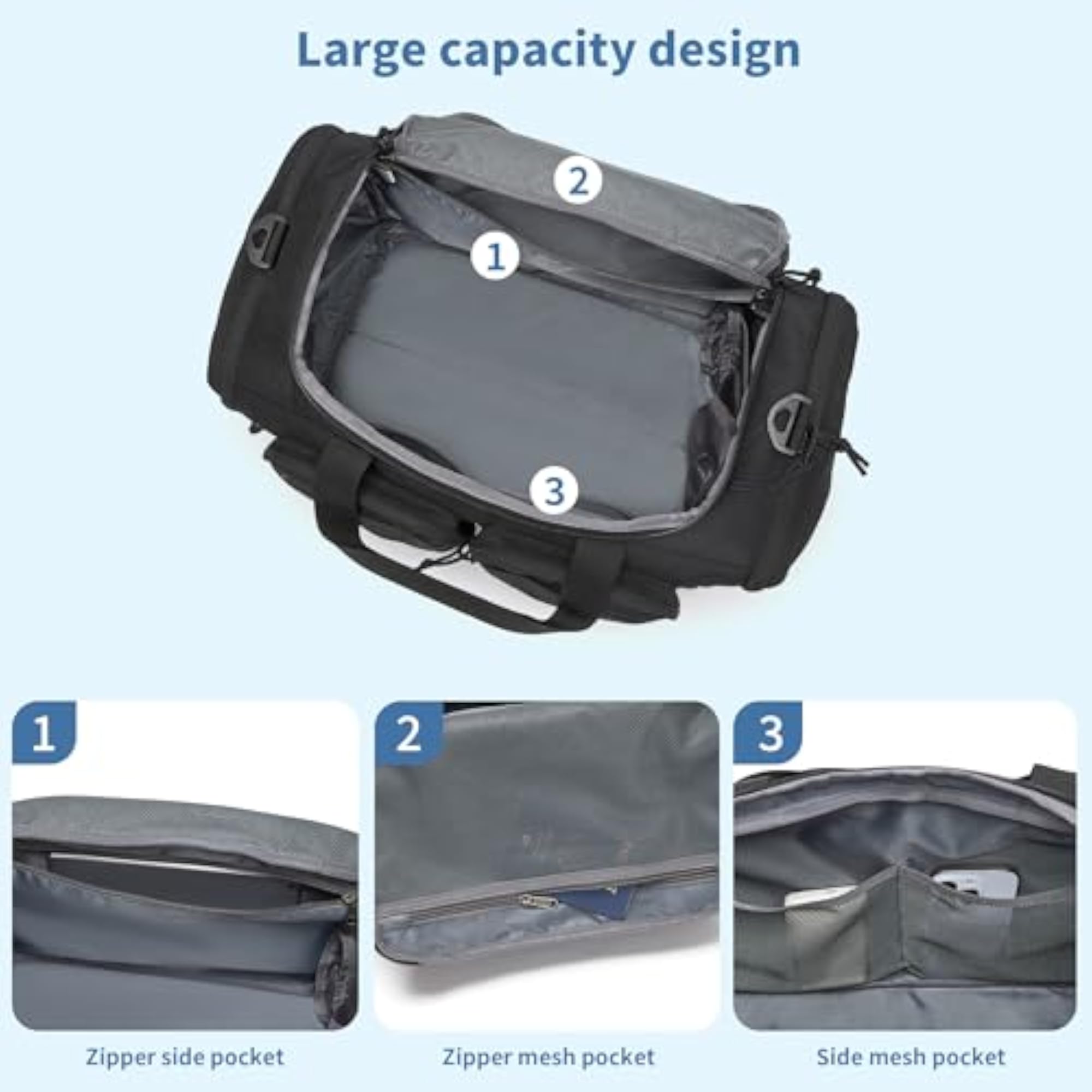 Tactical Duffle Bag for Men, Durable and Functional
