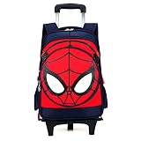 samsonite spider man trolley ● Gran capacidad y multiusos: 41 x 30 x 14 cm, la espaciosa bolsa principal puede contener libros, y el separador puede contener estuches, tarjetas, pañuelos, carteras, llaves, etc. Bolsillos laterales de malla en ambos lados de la bolsa para guardar paraguas y botellas de agua.