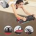 YIJU Core Strength Training Equipment Ab Machine for Home Gym Body Building Professional Ab Roller Four Wheel Abdominal Wheel, red